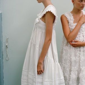 Cecilie Bahnsen Pintuck Black Bow Dress 8